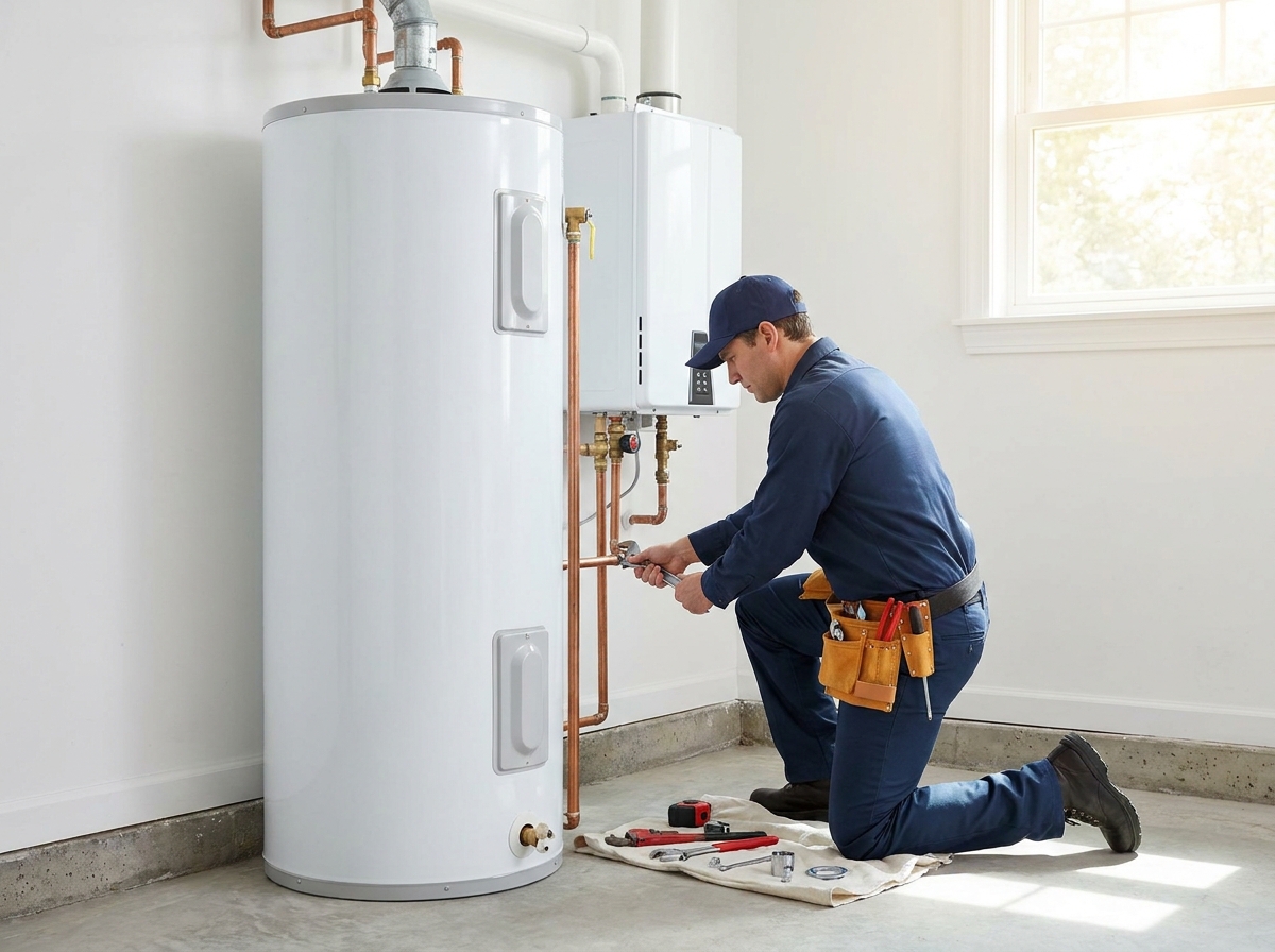 Water heater replacement in Denison, TX